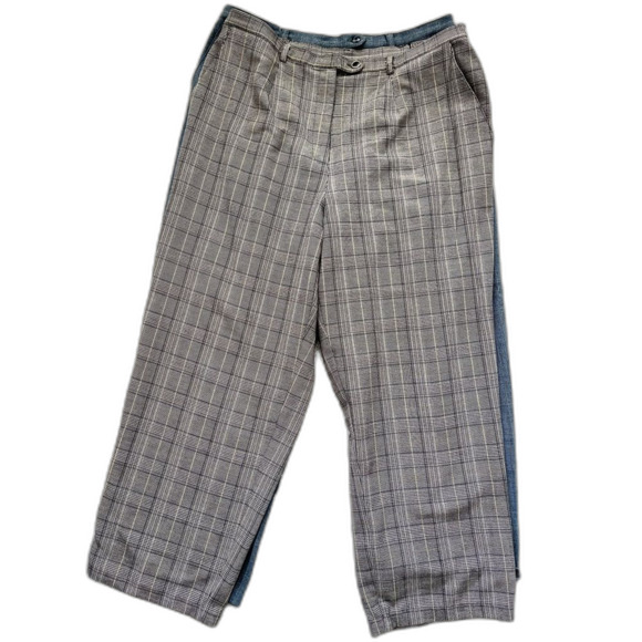 Sag Harbor Women’s Size 16 w Two Pairs Dress Slacks blue grey - Picture 2 of 5